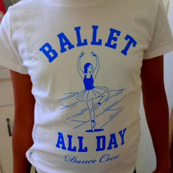 Old Navy Other - Ballet All Day Kids Costume T-Shirt - White and Blue